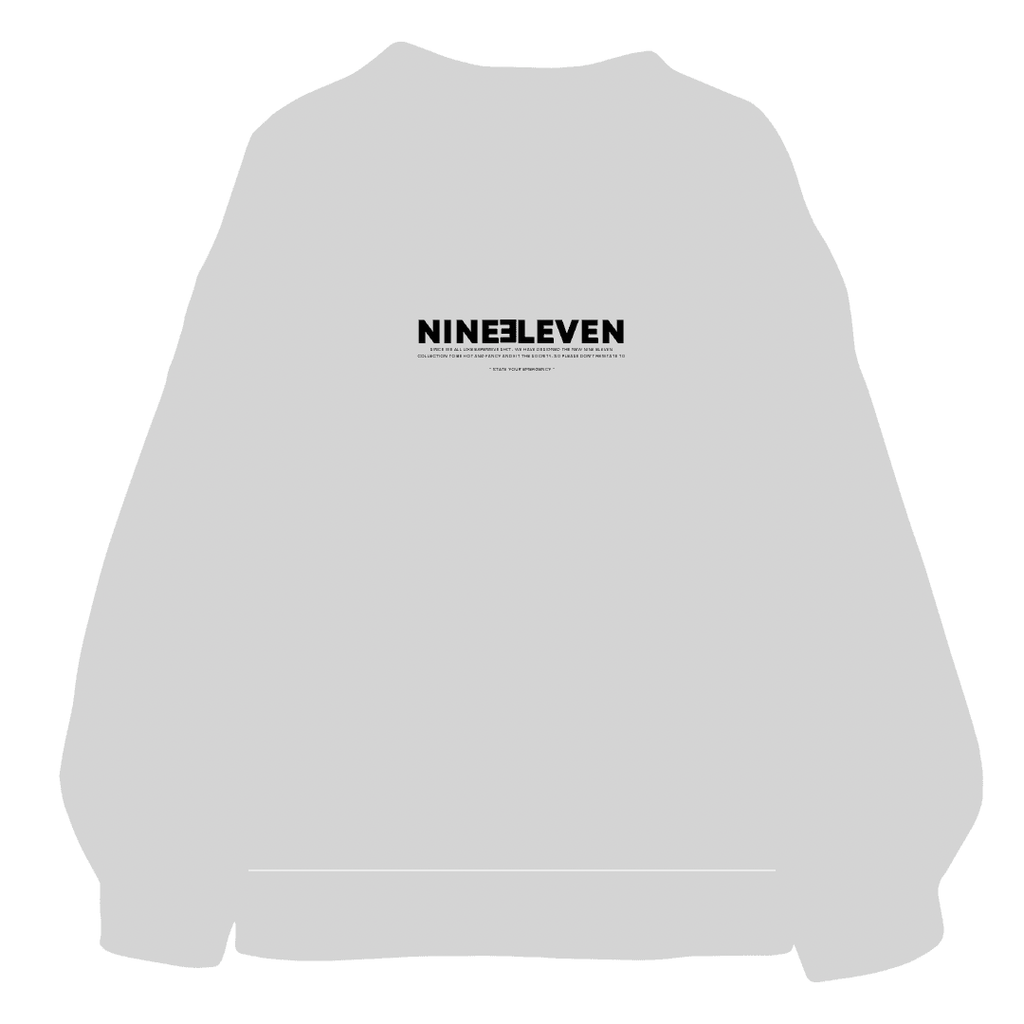 CROPPED - CREWNECK (GREY) - NINE ELEVEN
