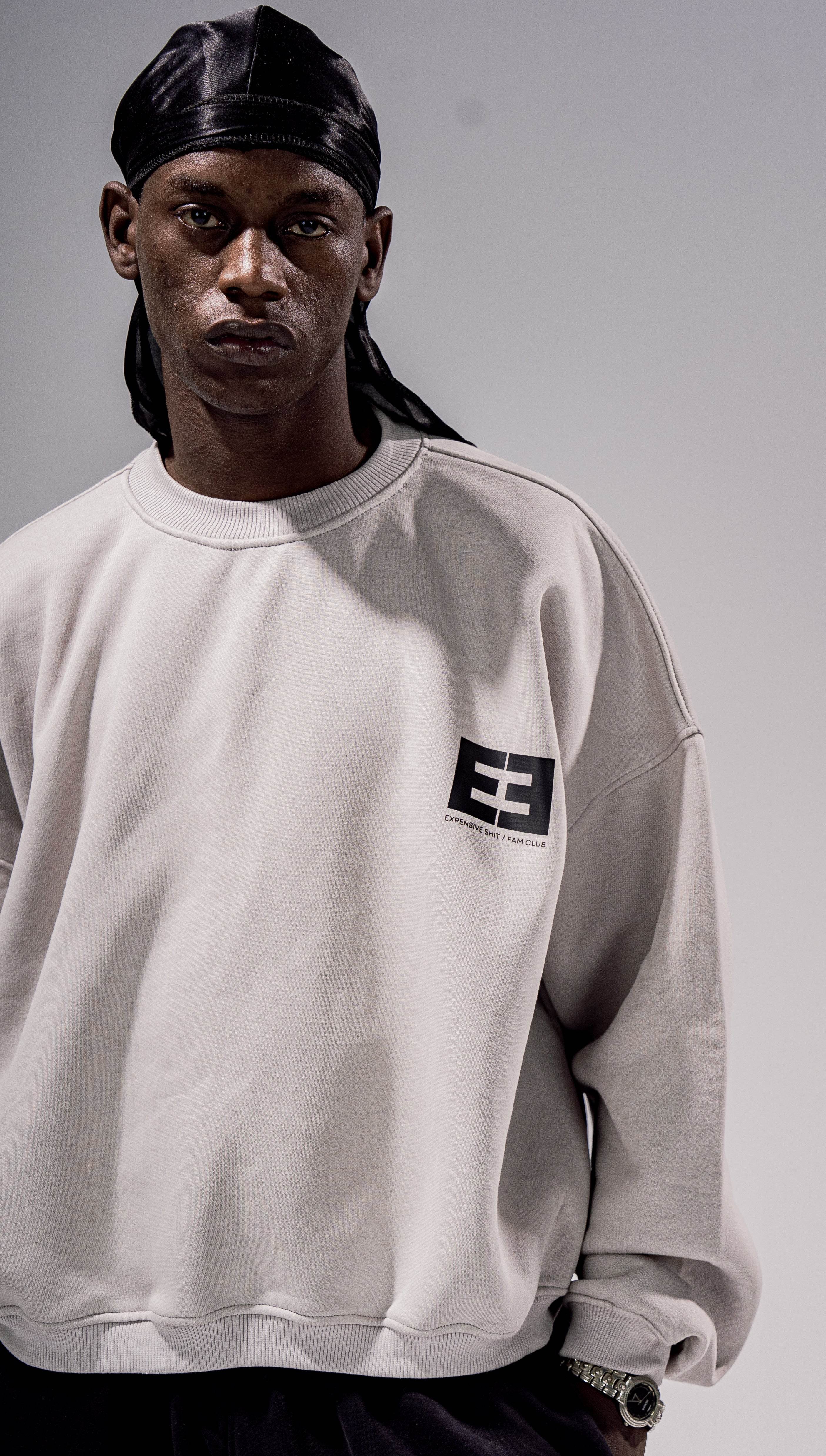 CROPPED - CREWNECK (GREY) - NINE ELEVEN