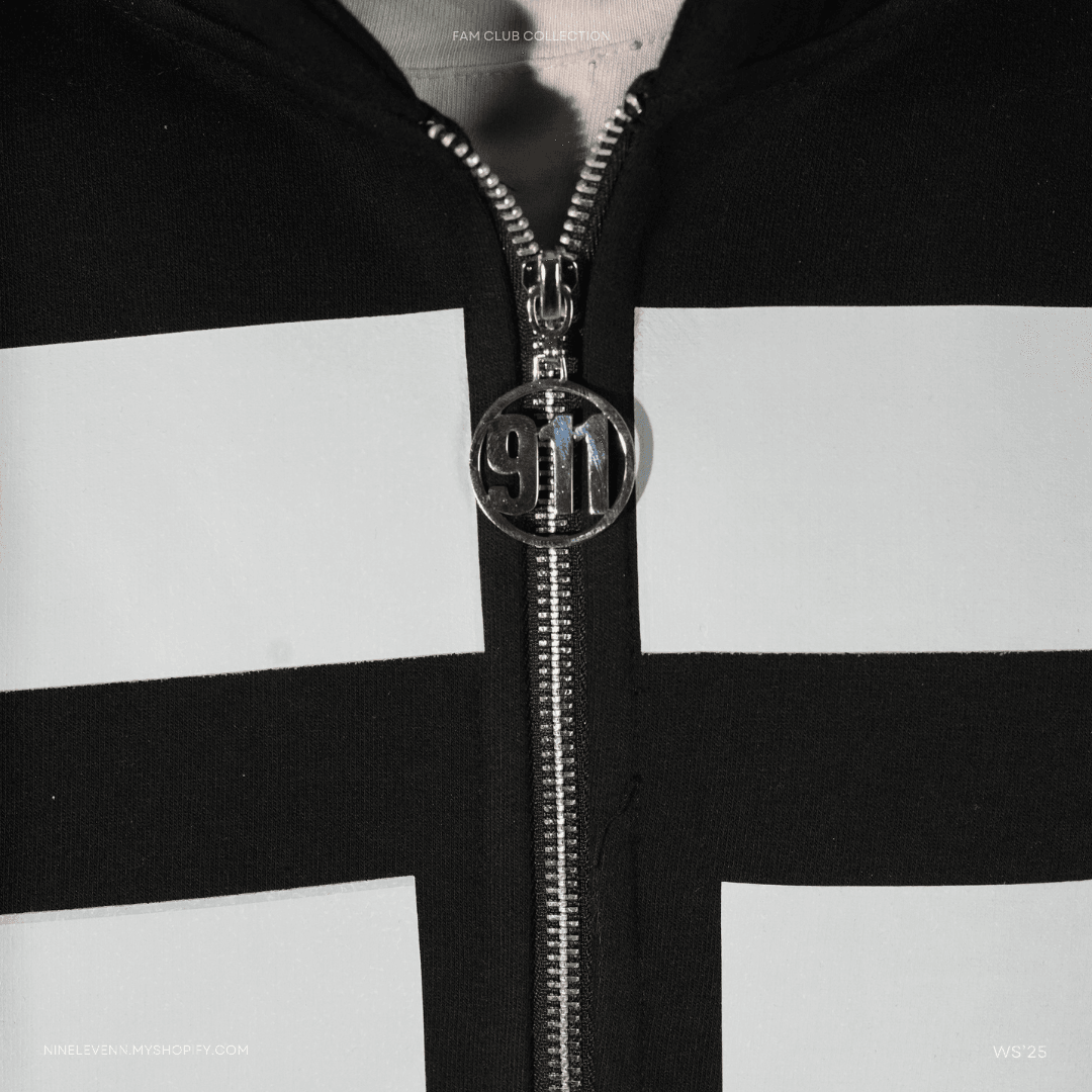 KAMAN zip-up hoodie - NINE ELEVEN